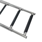 Maxbell 4 Step Telescoping Marine Ladder Pontoon Boat Ladder for Dinghy Pontoon Boat