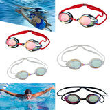 Maxbell Swim Goggles Comfortable Wide View Eyewear for Men Women Water Sports Adults Red