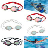 Maxbell Swim Goggles Comfortable Wide View Eyewear for Men Women Water Sports Adults Red