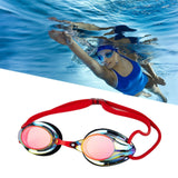 Maxbell Swim Goggles Comfortable Wide View Eyewear for Men Women Water Sports Adults Red