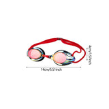 Maxbell Swim Goggles Comfortable Wide View Eyewear for Men Women Water Sports Adults Red