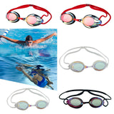 Maxbell Swim Goggles Comfortable Wide View Eyewear for Men Women Water Sports Adults Red