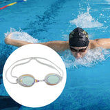 Maxbell Swim Goggles Comfortable Wide View Eyewear for Men Women Water Sports Adults White