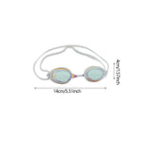 Maxbell Swim Goggles Comfortable Wide View Eyewear for Men Women Water Sports Adults White