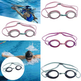 Maxbell Silicone Swimming Goggles Portable Eyewear for Adults Water Sports Men Women Pink