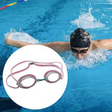 Maxbell Silicone Swimming Goggles Portable Eyewear for Adults Water Sports Men Women Pink