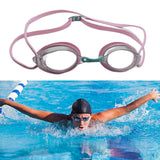 Maxbell Silicone Swimming Goggles Portable Eyewear for Adults Water Sports Men Women Pink