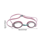Maxbell Silicone Swimming Goggles Portable Eyewear for Adults Water Sports Men Women Pink