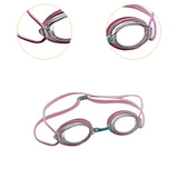Maxbell Silicone Swimming Goggles Portable Eyewear for Adults Water Sports Men Women Pink
