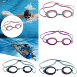 Maxbell Silicone Swimming Goggles Portable Eyewear for Adults Water Sports Men Women Pink