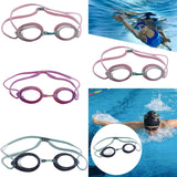 Maxbell Silicone Swimming Goggles Portable Eyewear for Adults Water Sports Men Women Pink