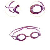 Maxbell Silicone Swimming Goggles Portable Eyewear for Adults Water Sports Men Women Violet Pink