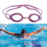 Maxbell Silicone Swimming Goggles Portable Eyewear for Adults Water Sports Men Women Violet Pink
