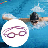 Maxbell Silicone Swimming Goggles Portable Eyewear for Adults Water Sports Men Women Violet Pink