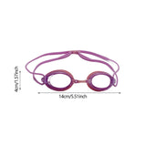 Maxbell Silicone Swimming Goggles Portable Eyewear for Adults Water Sports Men Women Violet Pink