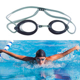 Maxbell Silicone Swimming Goggles Portable Eyewear for Adults Water Sports Men Women Blue Black