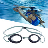 Maxbell Silicone Swimming Goggles Portable Eyewear for Adults Water Sports Men Women Blue Black