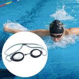 Maxbell Silicone Swimming Goggles Portable Eyewear for Adults Water Sports Men Women Blue Black