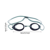 Maxbell Silicone Swimming Goggles Portable Eyewear for Adults Water Sports Men Women Blue Black