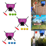 Maxbell Trampoline Basketball Hoop Set Soft Basketball Game Accessories for Training Green Basketball