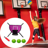 Maxbell Trampoline Basketball Hoop Set Soft Basketball Game Accessories for Training Green Basketball