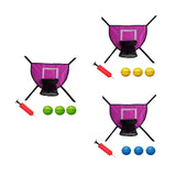 Maxbell Trampoline Basketball Hoop Set Soft Basketball Game Accessories for Training Green Basketball