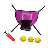 Maxbell Trampoline Basketball Hoop Set Soft Basketball Game Accessories for Training Yellow Basketball