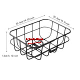 Maxbell Front Bike Basket Carrier Panniers Aluminum Alloy Detachable Bike Cargo Rack Black Screws