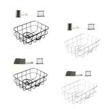 Maxbell Front Bike Basket Carrier Panniers Aluminum Alloy Detachable Bike Cargo Rack Black Screws