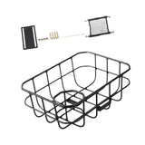 Maxbell Front Bike Basket Carrier Panniers Aluminum Alloy Detachable Bike Cargo Rack Black Screws