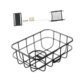Maxbell Front Bike Basket Carrier Panniers Aluminum Alloy Detachable Bike Cargo Rack Black Screws