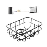 Maxbell Front Bike Basket Carrier Panniers Aluminum Alloy Detachable Bike Cargo Rack Black Screws
