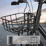Maxbell Front Bike Basket Carrier Panniers Aluminum Alloy Detachable Bike Cargo Rack Black Screws