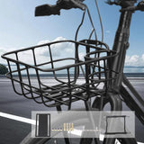Maxbell Front Bike Basket Carrier Panniers Aluminum Alloy Detachable Bike Cargo Rack Black Screws