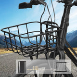 Maxbell Front Bike Basket Carrier Panniers Aluminum Alloy Detachable Bike Cargo Rack Black Screws
