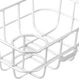 Maxbell Front Bike Basket Carrier Panniers Aluminum Alloy Detachable Bike Cargo Rack White Screws