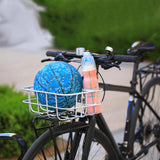 Maxbell Front Bike Basket Carrier Panniers Aluminum Alloy Detachable Bike Cargo Rack White Screws