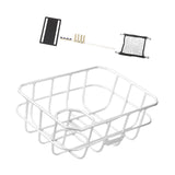 Maxbell Front Bike Basket Carrier Panniers Aluminum Alloy Detachable Bike Cargo Rack White Screws