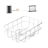 Maxbell Front Bike Basket Carrier Panniers Aluminum Alloy Detachable Bike Cargo Rack White Screws