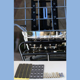 Maxbell Front Bike Basket Carrier Panniers Aluminum Alloy Detachable Bike Cargo Rack Black Iron Sheet
