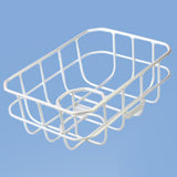 Maxbell Front Bike Basket Carrier Panniers Aluminum Alloy Detachable Bike Cargo Rack White Iron Sheet
