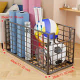 Maxbell Yoga Mat Storage Basket Sturdy Workout Equipment Organizer for Bathroom Dorm Black