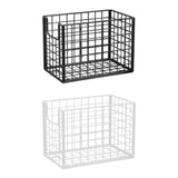 Maxbell Yoga Mat Storage Basket Sturdy Workout Equipment Organizer for Bathroom Dorm Black