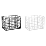 Maxbell Yoga Mat Storage Basket Sturdy Workout Equipment Organizer for Bathroom Dorm Black