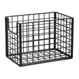 Maxbell Yoga Mat Storage Basket Sturdy Workout Equipment Organizer for Bathroom Dorm Black