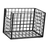 Maxbell Yoga Mat Storage Basket Sturdy Workout Equipment Organizer for Bathroom Dorm Black