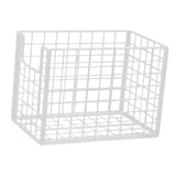 Maxbell Yoga Mat Storage Basket Sturdy Workout Equipment Organizer for Bathroom Dorm White