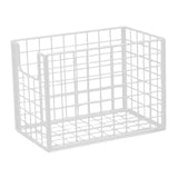 Maxbell Yoga Mat Storage Basket Sturdy Workout Equipment Organizer for Bathroom Dorm White
