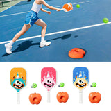 Maxbell Pickleball Paddle with Ball and Base for Beginner Family Kids Indoor Outdoor orange