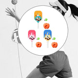 Maxbell Pickleball Paddle with Ball and Base for Beginner Family Kids Indoor Outdoor orange